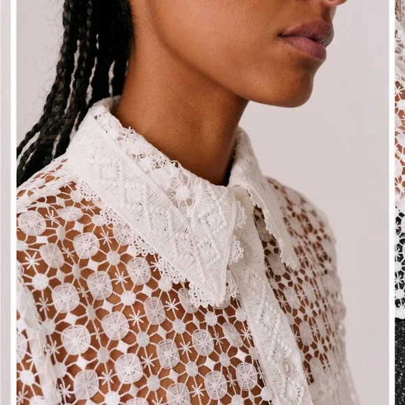 White Lace Blouse - Picture 5 of 5